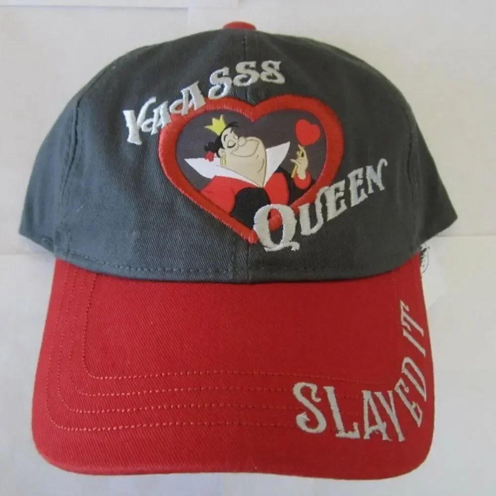 Disney Parks Yaasss Queen of Heart Slayed It Alice in Wonderland Hat Cap‎ OS NWT